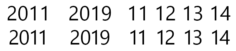 default metric kerning (above) compared to optical kerning (below)